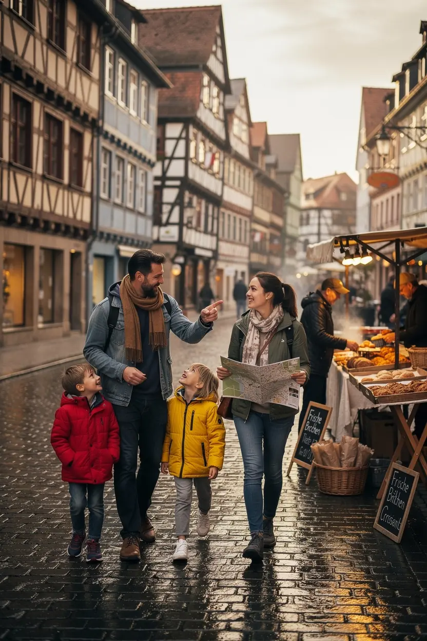 Karte einer Tagestour durch Hamburg, die die besten Attraktionen zeigt.